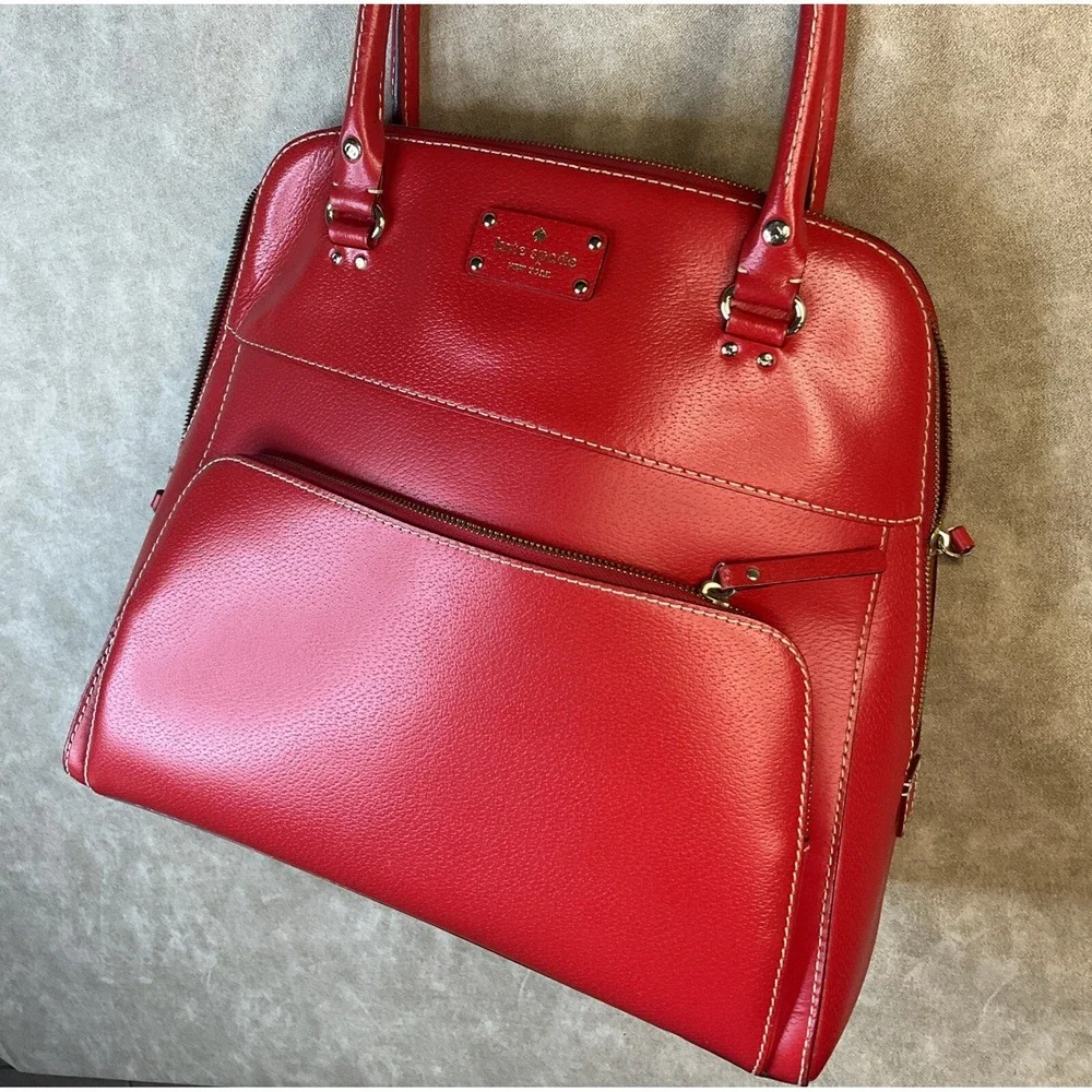 Kate Spade Handbag Bag Maeda Wellesley Windsor Rolled Top Handle Satchel Large